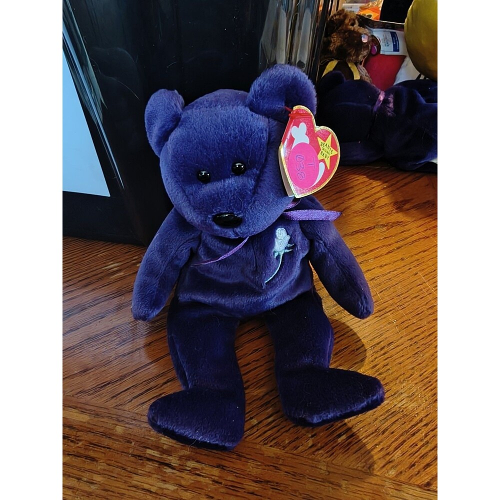 RARE Authentic 1st Edition Princess Diana 1997 Retired Beanie Baby PVC Pellets